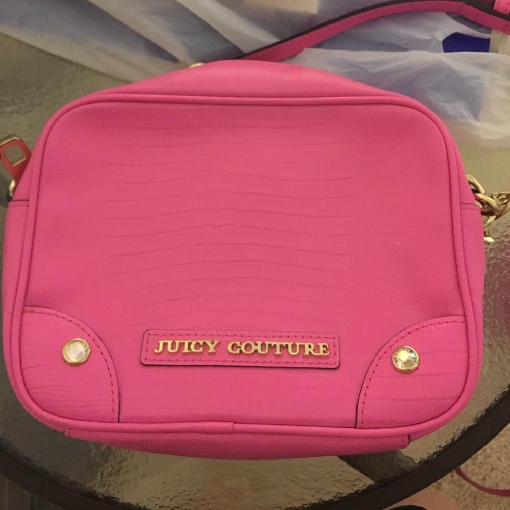 Pink and gold purse